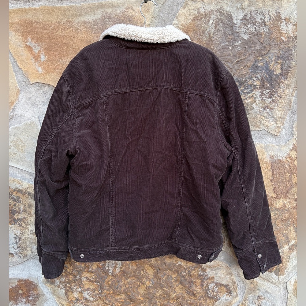 Vintage Old Navy Y2K Corduroy Sherpa Chore Farm Work Jacket Coat Gorpcore - Picture 9 of 9